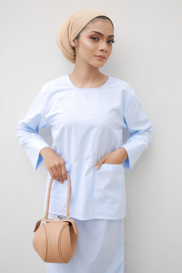 kurung maya light blue - 1