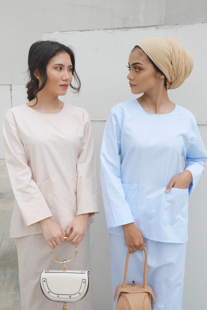 kurung maya light blue - 3